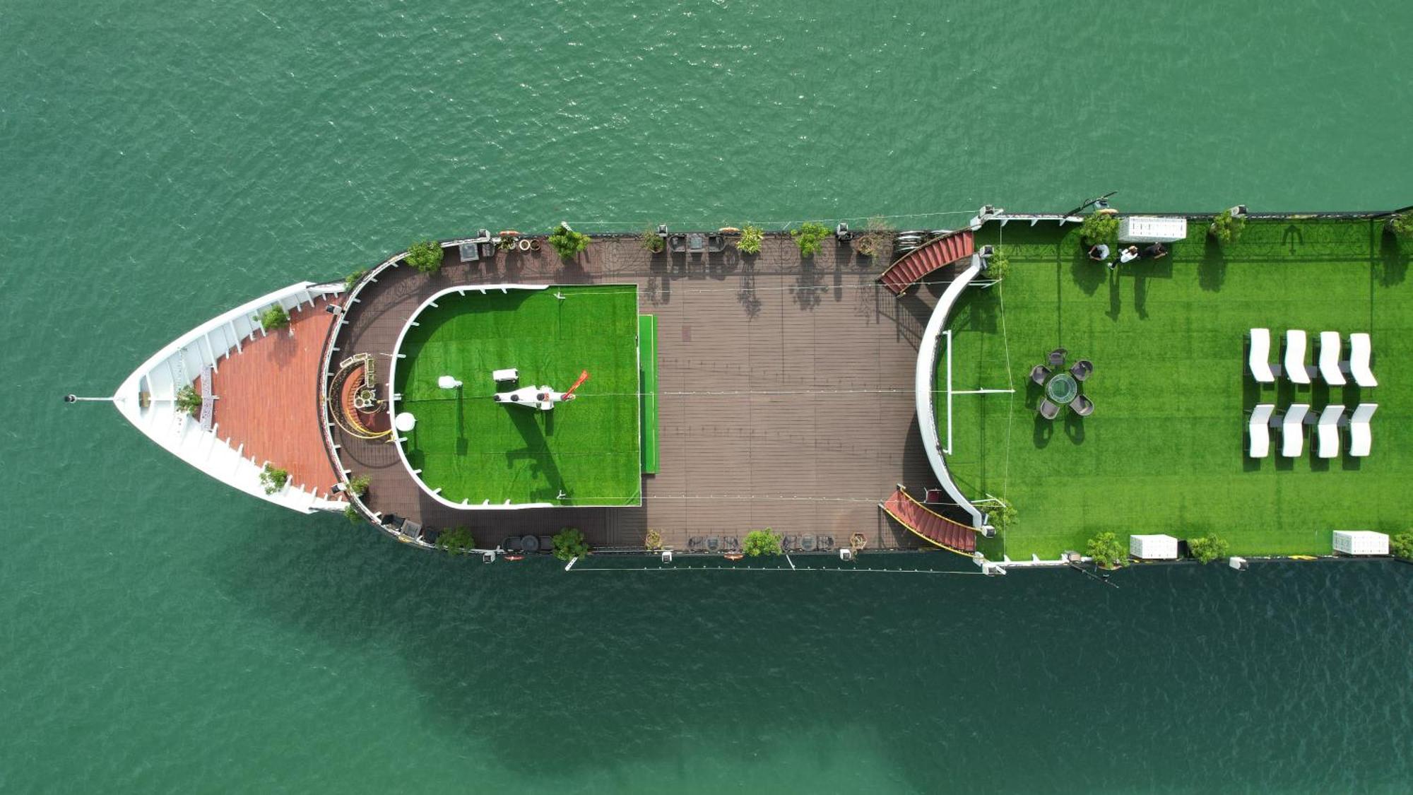 فندق Halong Aquamarine Royal Cruise ها لونغ المظهر الخارجي الصورة